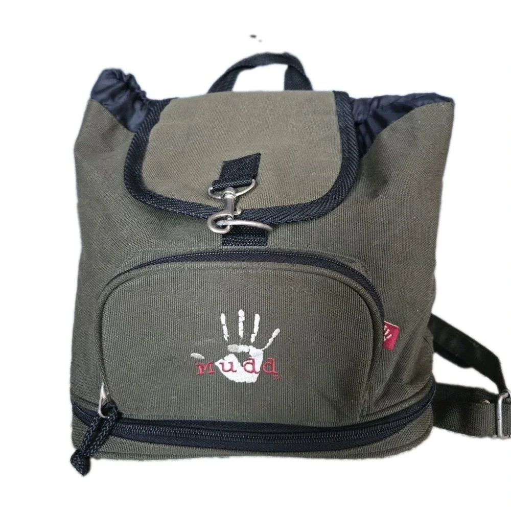 Mudd Y2K Vintage Mini Backpack Green Bag